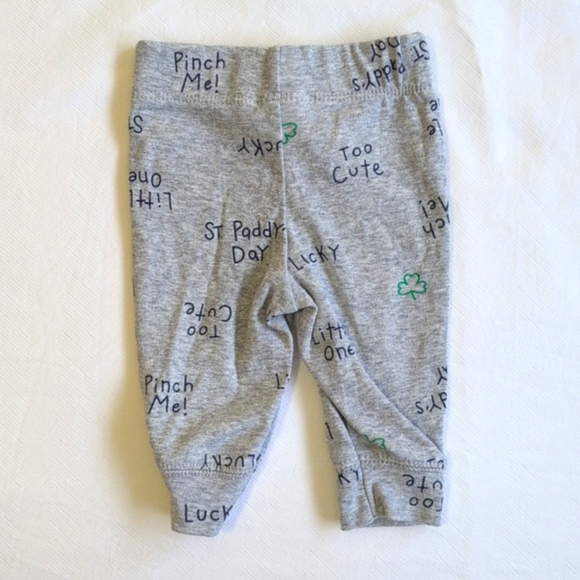 carter's st. patrick's day comfy joggers pants 3 months baby unisex - Picture 5 of 5